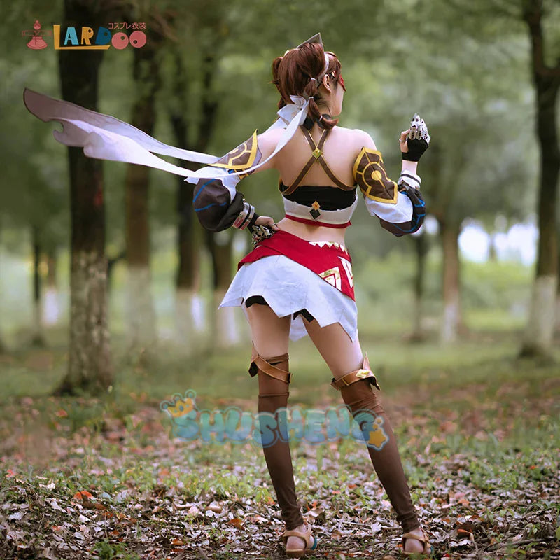 Genshin Impact Eremite Desert Clearwater Cosplay Kostüm Set Halloween Frau Cosplay Spielkleidung