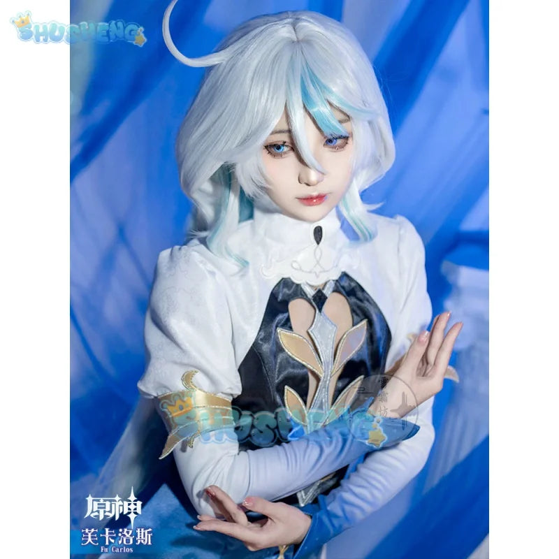 Genshin Impact Focalor Cos Wassergott Furina Cosplay Spielkostüm