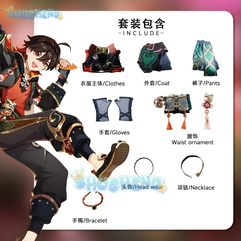 Genshin Impact Gaming Cos Kleidung Spiel Anime Cosplay Kostüm