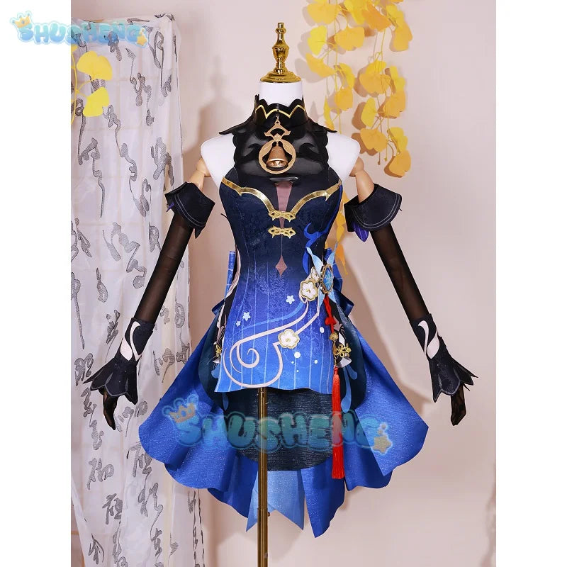 Genshin Impact Ganyu Xuanyu Yaofang Cosplay Costume New Year's Sea Lantern Festival Skin