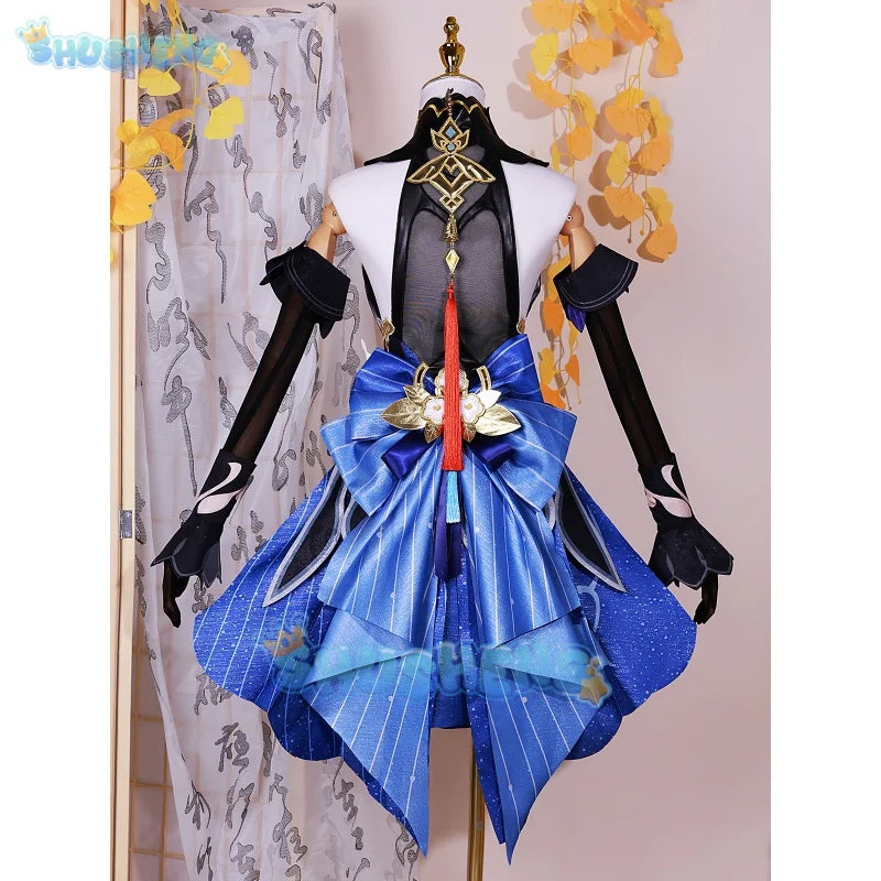 Genshin Impact Ganyu Xuanyu Yaofang Cosplay Costume New Year's Sea Lantern Festival Skin