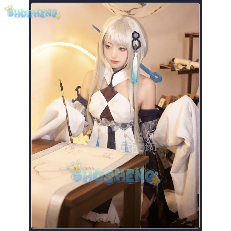 Genshin Impact Guizhong Cosplay Kostüm Frauen Anime Spiel Cos Kostüme