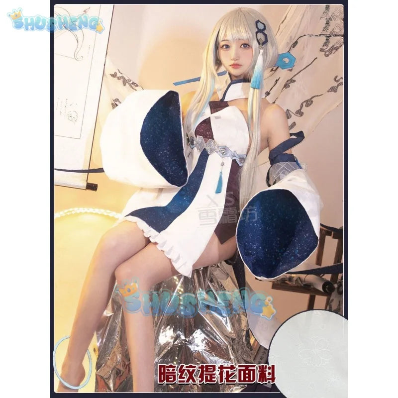 Genshin Impact Guizhong Cosplay Kostüm Frauen Anime Spiel Cos Kostüme