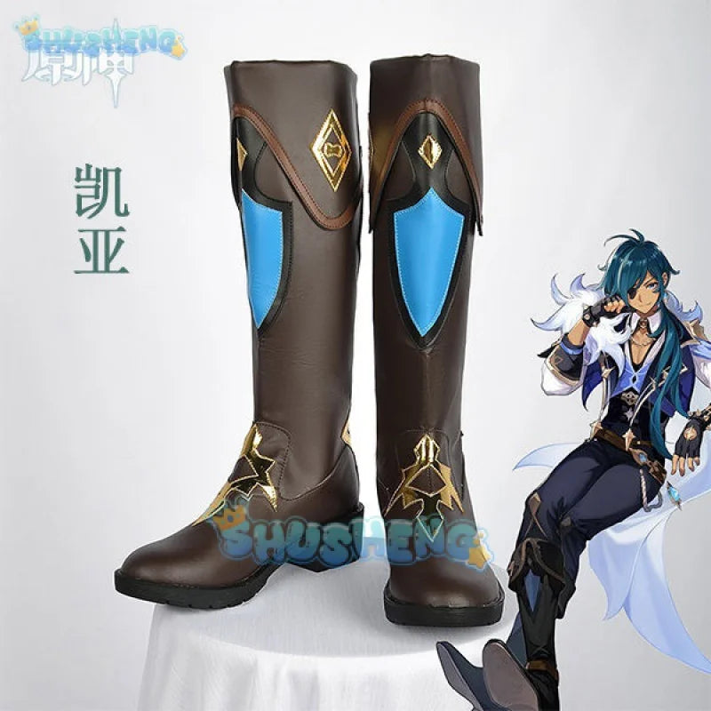 Genshin Impact Kaeya Cosplay-Schuhe