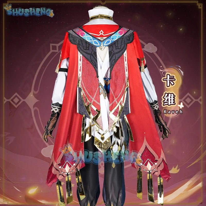 Genshin Impact Kaveh Cos Cosplay Anime Spiel Kleidung Herrenbekleidung