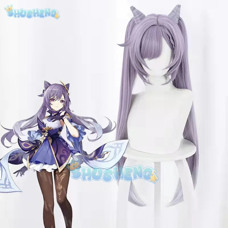 Genshin Impact Keqing Cos Kleidung Spiel Anime Cosplay Kostüm