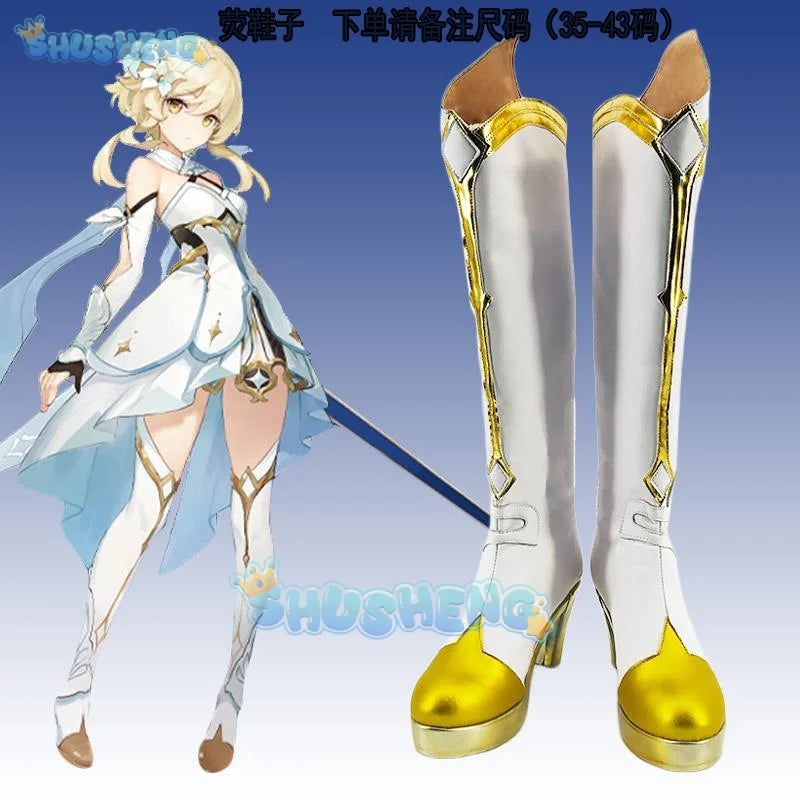 Genshin Impact Lumine Cos Kleidung Spiel Anime Cosplay Kostüm