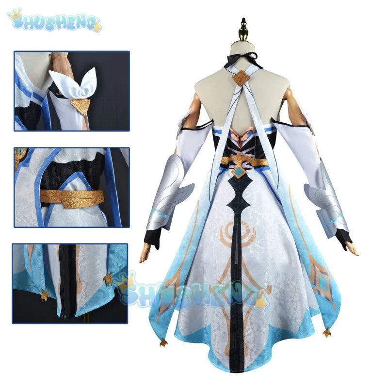 Genshin Impact Lumine Cos Kleidung Spiel Anime Cosplay Kostüm