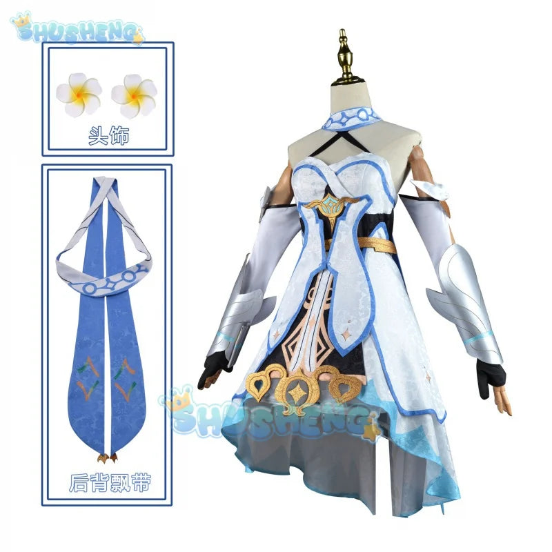 Genshin Impact Lumine Cos Kleidung Spiel Anime Cosplay Kostüm