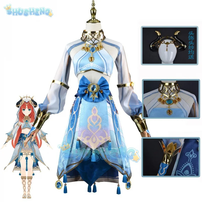 Genshin Impact Nilou Cos Kleidung Spiel Anime Cosplay Kostüm