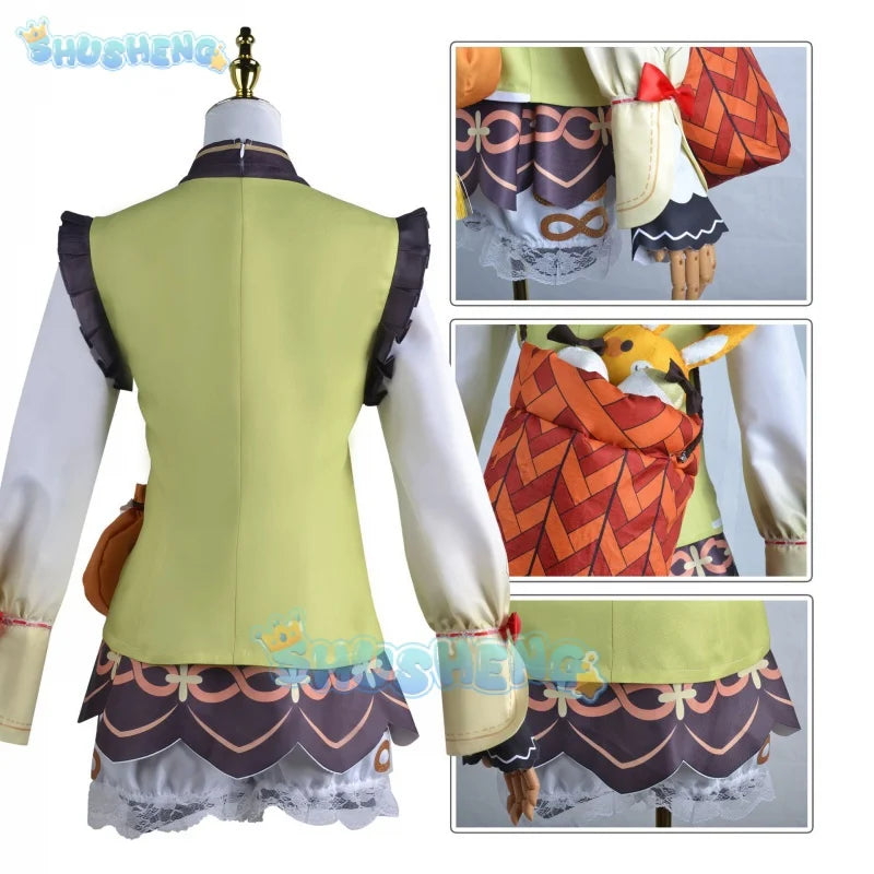 Genshin Impact Yaoyao Cos Kleidung Spiel Anime Cosplay Kostüm