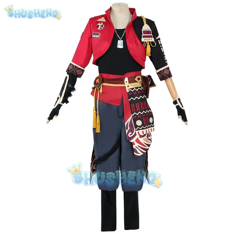 Genshin Impact Brettspielset Cos Thoma Cosplay Anime Kleidung