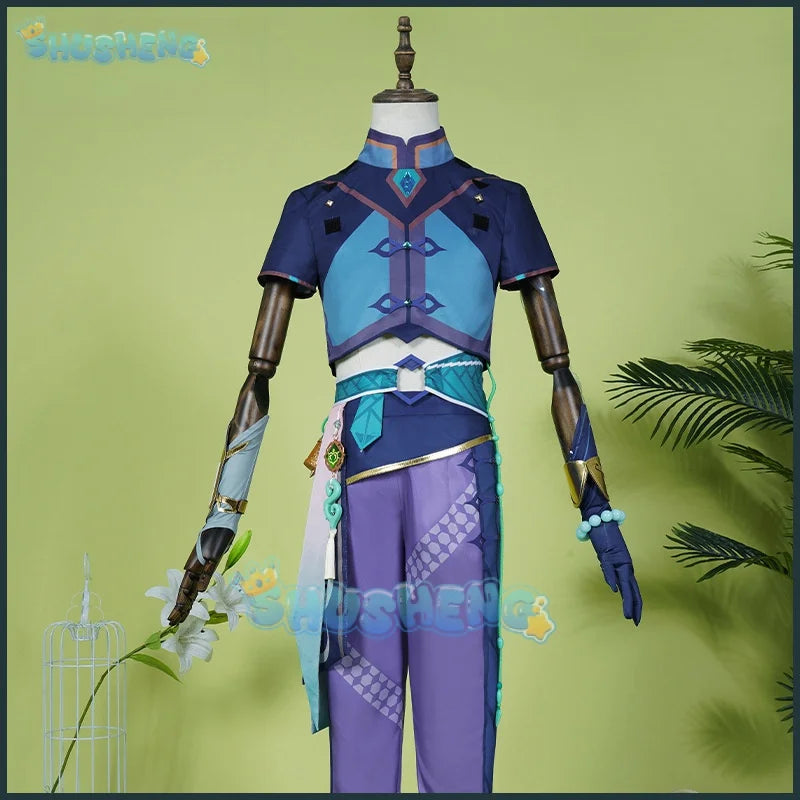 Genshin Impact Cos Baizhu Mage Eye Cosplay Kostüm männlich