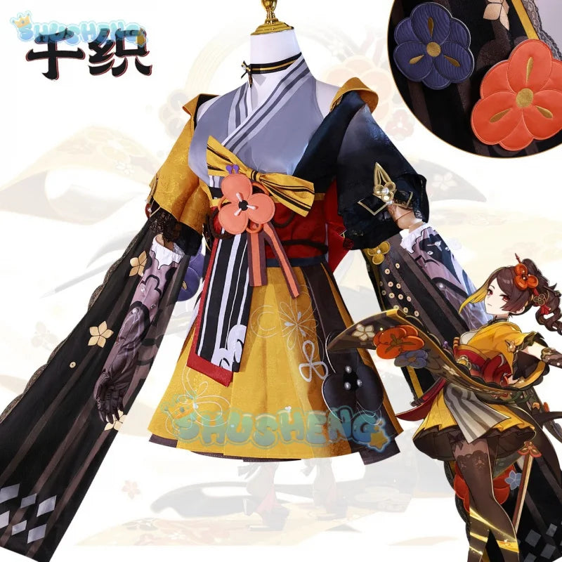 Genshin Impact Cos Chiori Cosplay-Kleidung Spiel Anime Cosplay-Kostüm