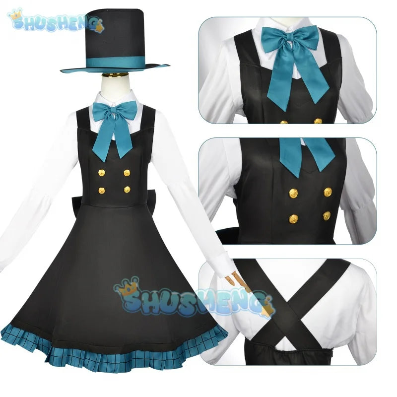 Genshin Impact Cos Lyney und Lynette Cosplay-Kleidung Spiel Anime Cosplay-Kostüm