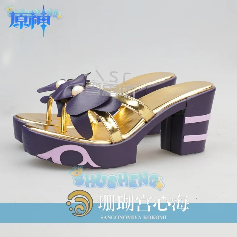 Genshin Impact cos Sangonomiya Kokomi cosplay Anime character shoes