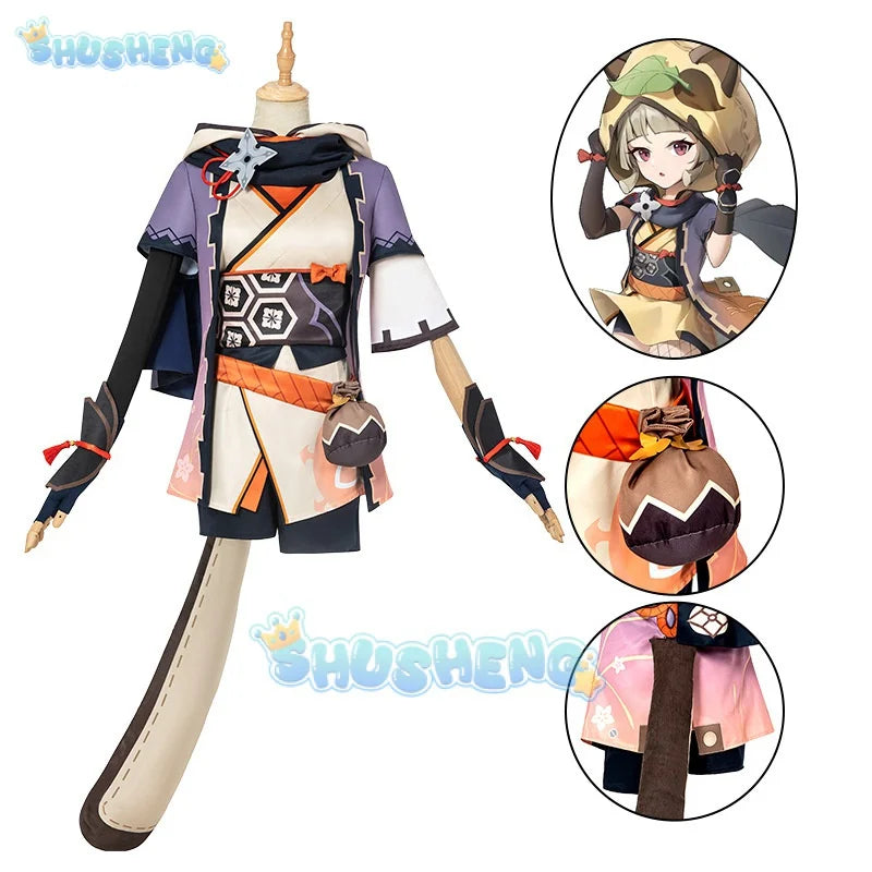 Genshin Impact Cos Sayu Cosplay Kleidung Spiel Anime Cosplay Kostüm