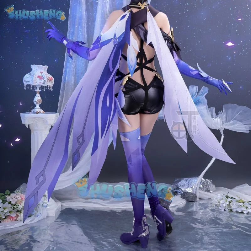 Genshin Impact Cos Skirk Cosplay Spielkostümset
