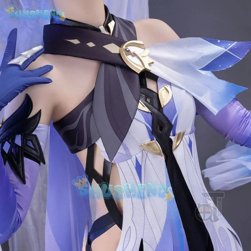 Genshin Impact Cos Skirk Cosplay Spielkostümset