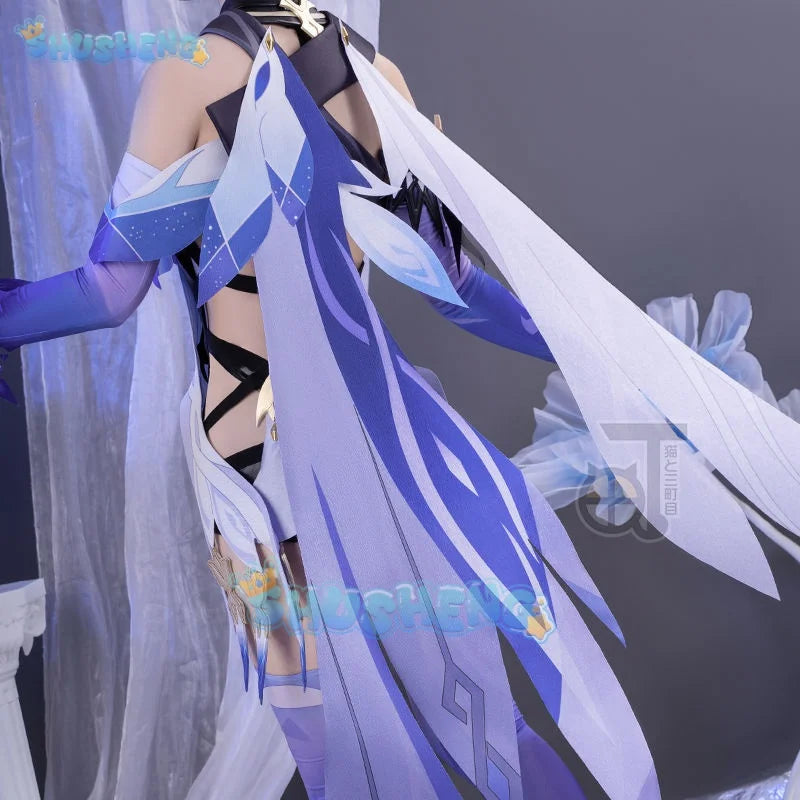 Genshin Impact Cos Skirk Cosplay Spielkostümset
