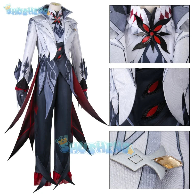 Genshin Impact Cos The Knave Arlecchino Cosplay-Spielkostümset