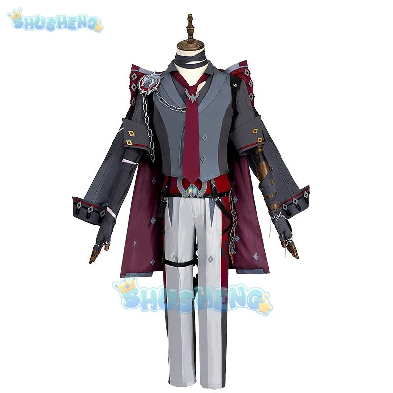 Genshin Impact Cos Wriothesley Fengdan Warden Cosplay-Spielkostüm