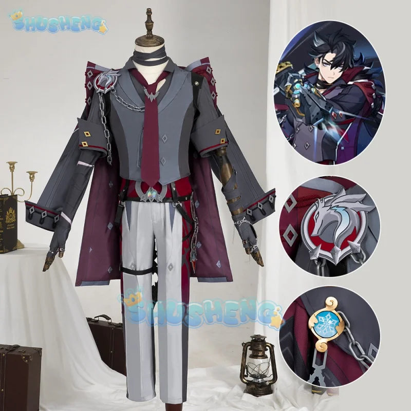 Genshin Impact Cos Wriothesley Fengdan Warden Cosplay-Spielkostüm
