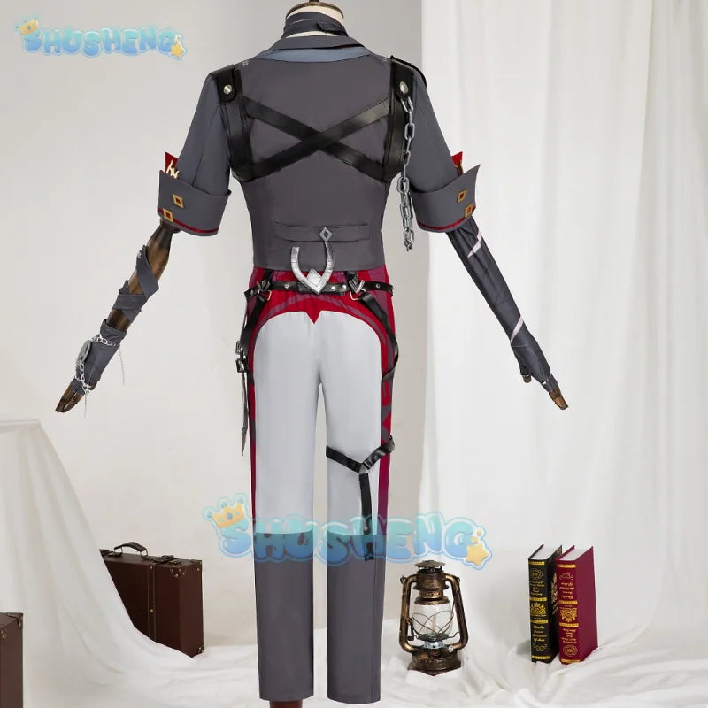 Genshin Impact Cos Wriothesley Cosplay Anime-Spiel-Kleidungsset für Männer