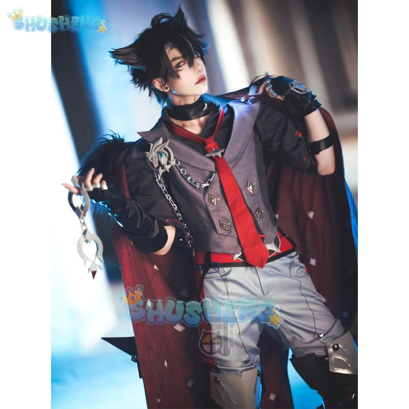 Genshin Impact Cos Wriothesley Cosplay-Spielkostümset für Männer