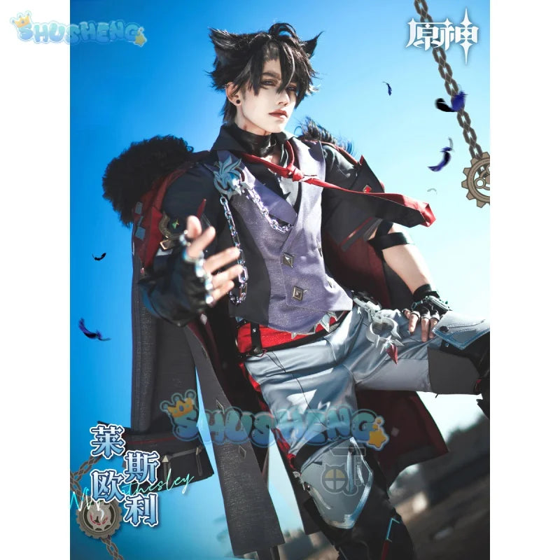 Genshin Impact Cos Wriothesley Cosplay-Spielkostümset für Männer