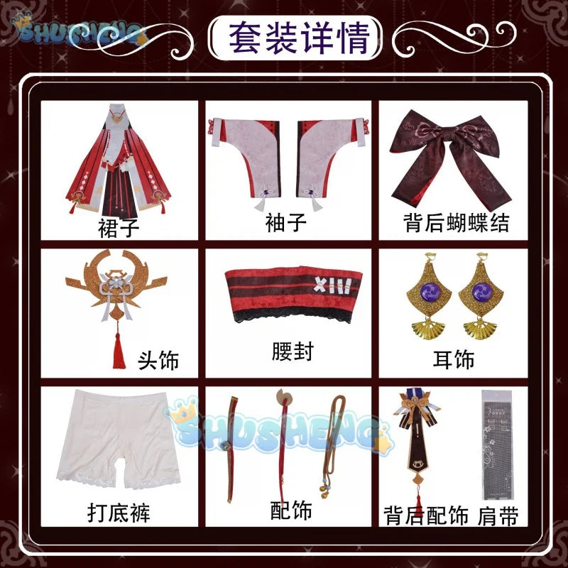 Genshin Impact Cos Yae Miko Cosplay-Kleidung, Spiel, Anime, Cosplay-Kostüm