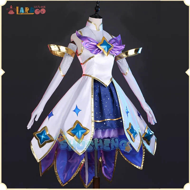 Gwen League of Legends Cosplay Sternenwächter Kostüm Kleid