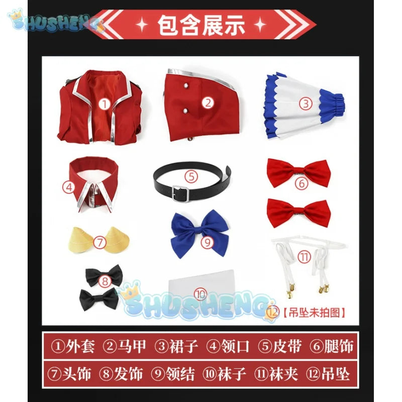Hikikomari, die Vampirgräfin No Monmon Cos, Terakomari Gandesblood Cosplay-Kostüm, Dienstmädchen, komplettes Set
