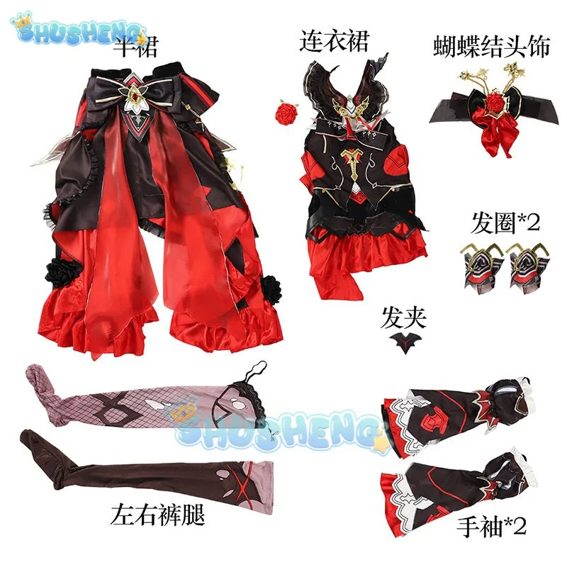 Honkai Impact 3 Cos Theresa Apocalypse Under the Moon Oath Cosplay-Spielkostümset