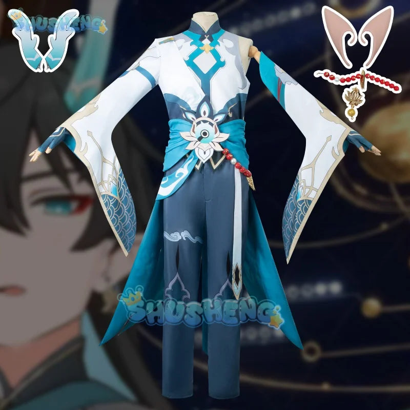 Honkai: Star Rail Dan Heng Cosplay-Kostüm, Spiel Danheng Cos, komplettes Set für Männer