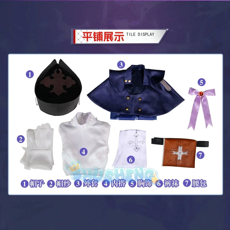 Honkai: Star Rail Dubra Cos Kleidung Spiel Anime Cosplay Kostüm Kleid Halloween