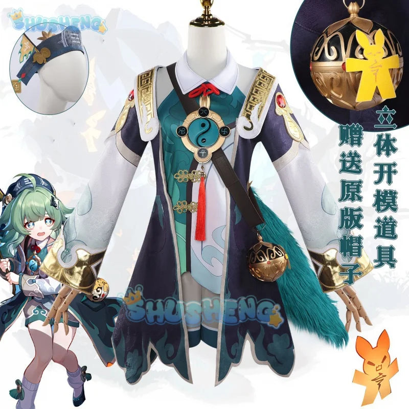 Honkai: Star Rail Huohuo Cos Kleidung Spiel Anime Cosplay Kostüm
