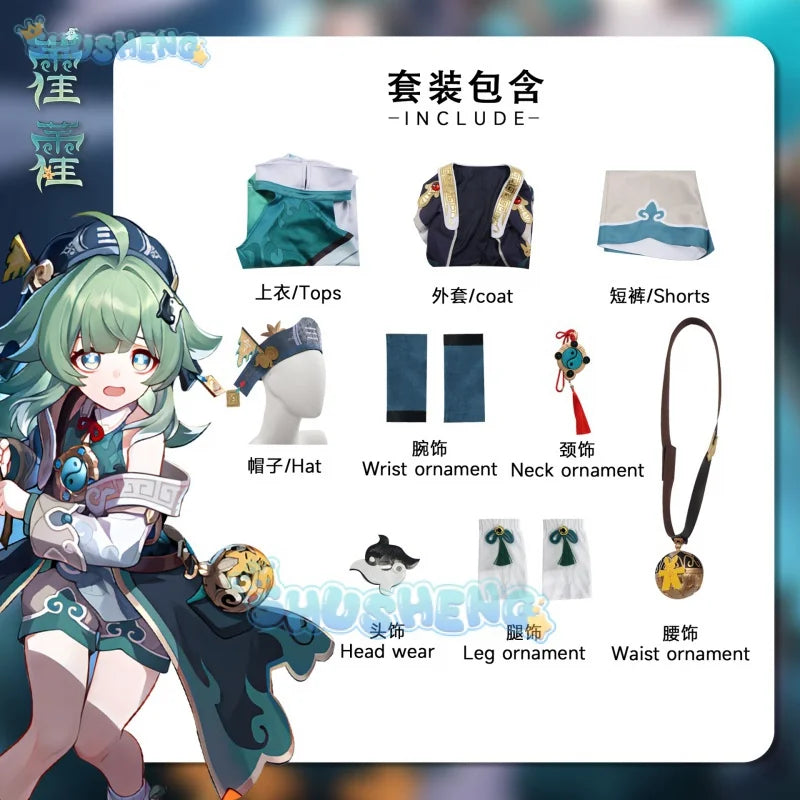 Honkai: Star Rail Huohuo Cos Kleidung Spiel Anime Cosplay Kostüm