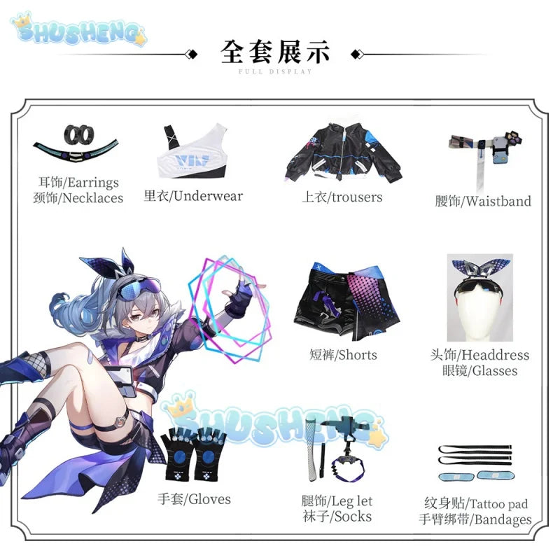 Honkai: Star Rail Silver Wolf Cosplay-Spiel Anime-Kleidung