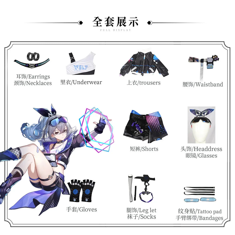 Honkai: Star Rail Silver Wolf Cosplay-Spiel Anime-Kleidung