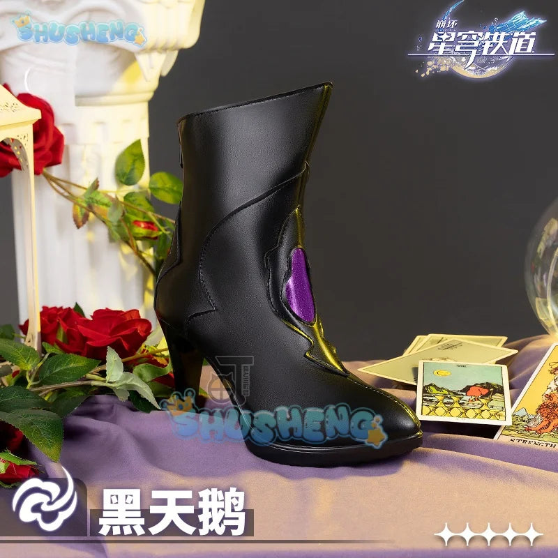 Honkai: Star Rail cos Black Swan Cosplay Anime Charakter Requisiten Schuhe