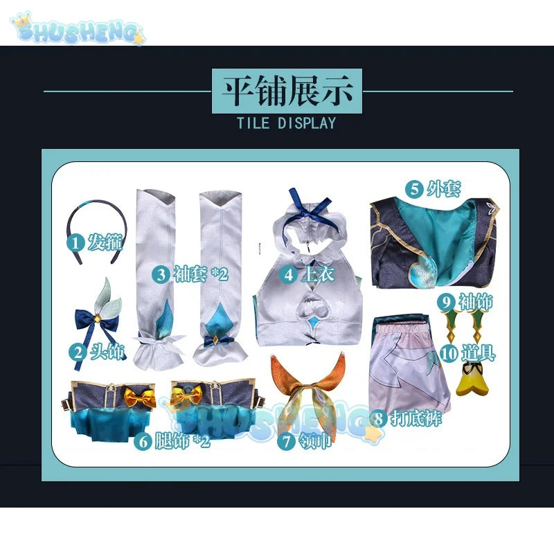 Honkai: Star Rail cos Firefly Cosplay Vollständiges Set an Anime-Spielkostümen für Frauen
