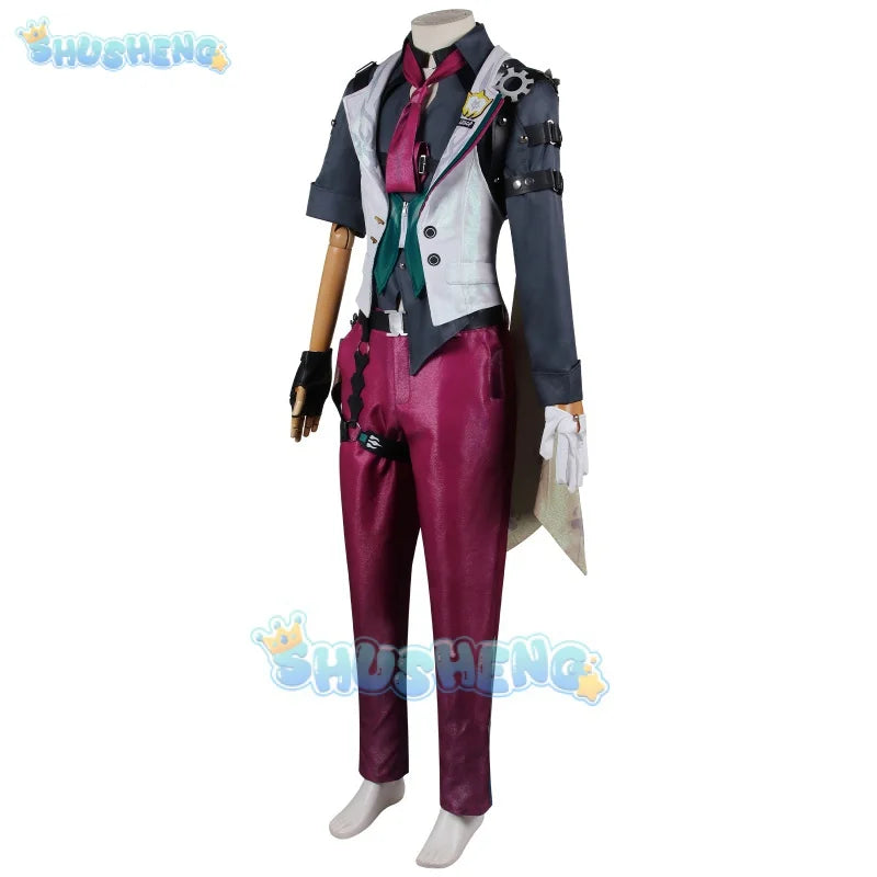 Honkai: Star Rail cos Gallagher Cosplay Vollständiges Anime-Kleidungsset für Männer