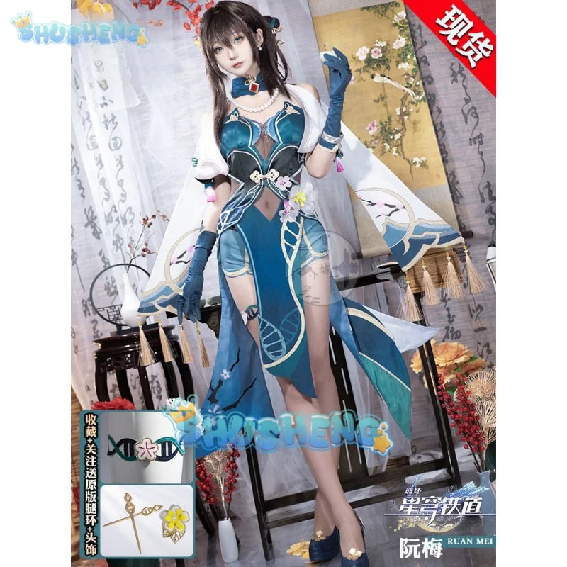 Honkai: Star Rail cos Ruan Mei Cosplay Spielkostüm weiblich