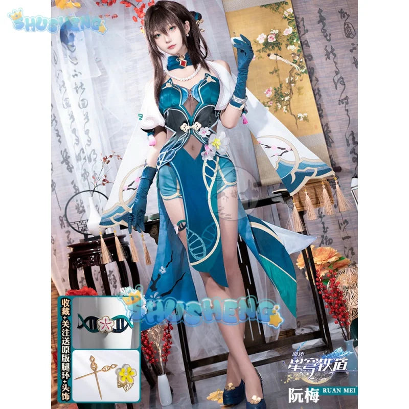 Honkai: Star Rail cos Ruan Mei Cosplay Spielkostüm weiblich