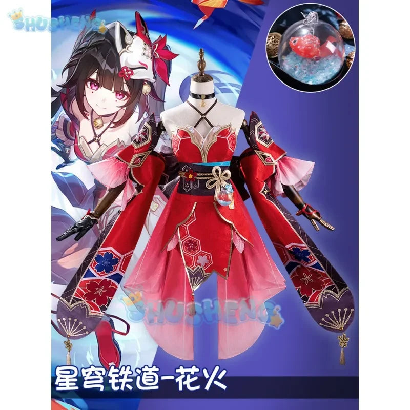 Honkai: Star Rail cos Sparkle Cosplay-Spielkostüm für weibliche Hanabi