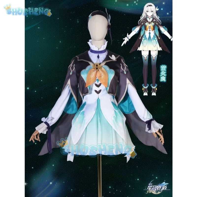 Honkai: Star Rail Cos Firefly Cosplay Vollständiges Set mit Anime-Spielkostümen für Frauen