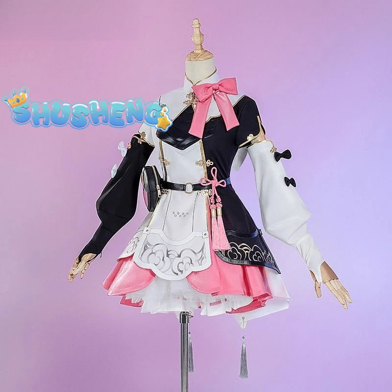IN STOCK Wuthering Waves Encore Cosplay Costume Wig Dress Uniform New Federation Halloween Party for Women