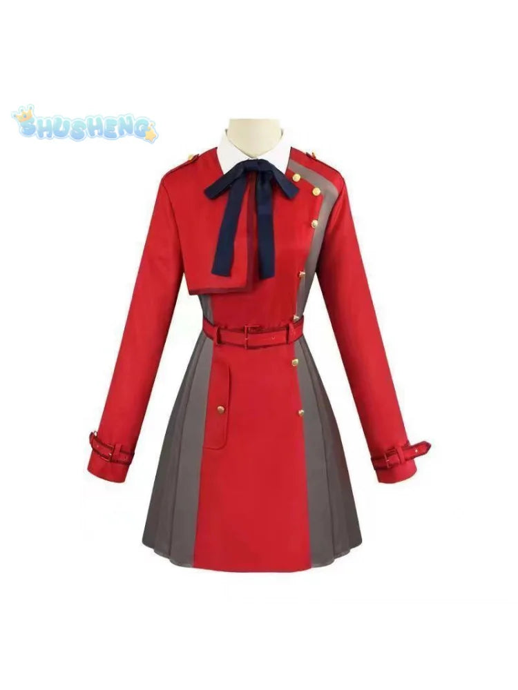 Lycoris Recoil Nishikigi Chisato Inoue Takina Cosplay dress Wigs bags, accessories Halloween Christmas male Woman uniform