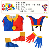 Magical Digital Circus Pamni Cosplay eng anliegender Overall Pomni Rollenspiel Weihnachten